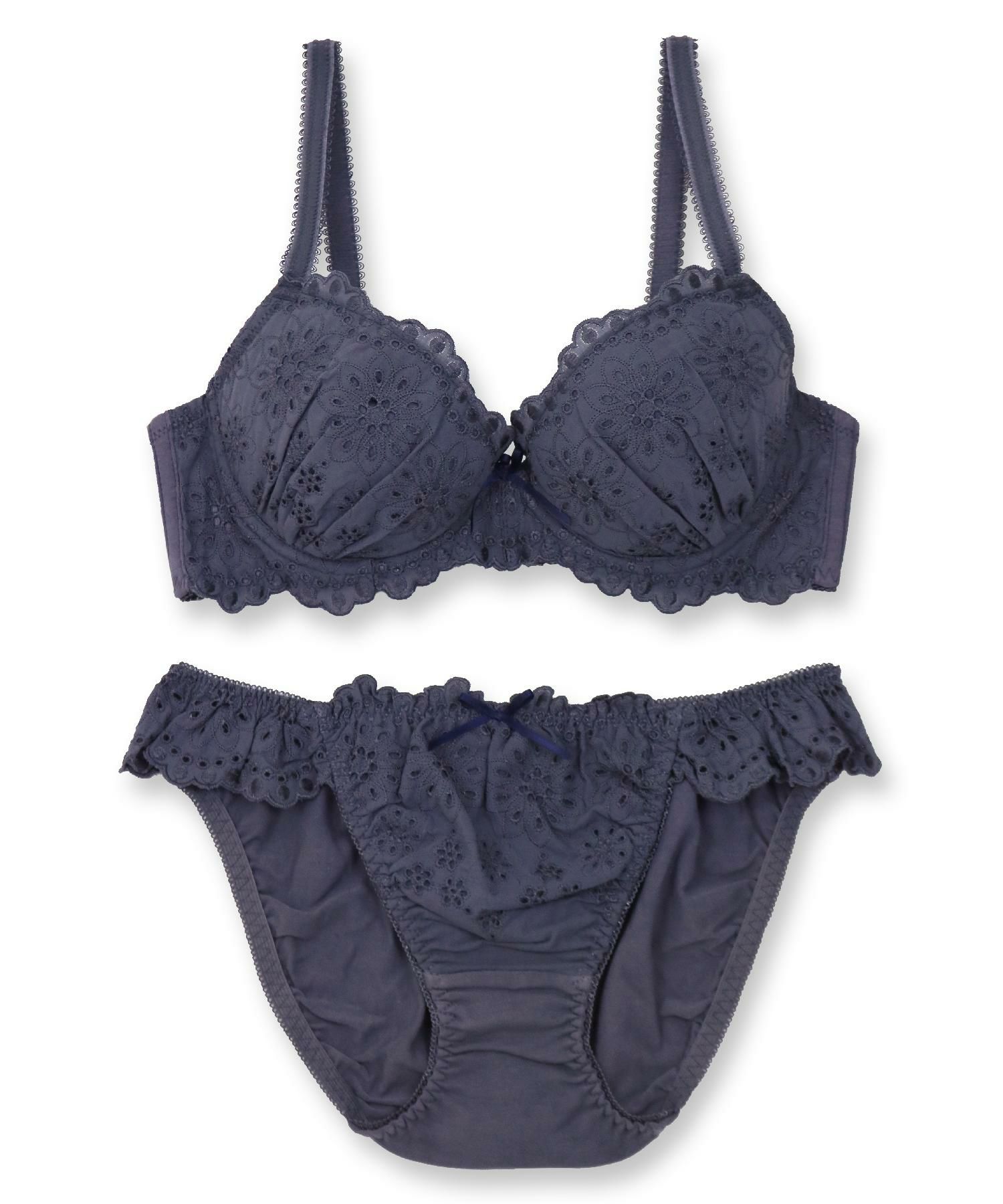 Nostalgic Cotton ノスタルジックコットン ブラ&ショーツセット B65